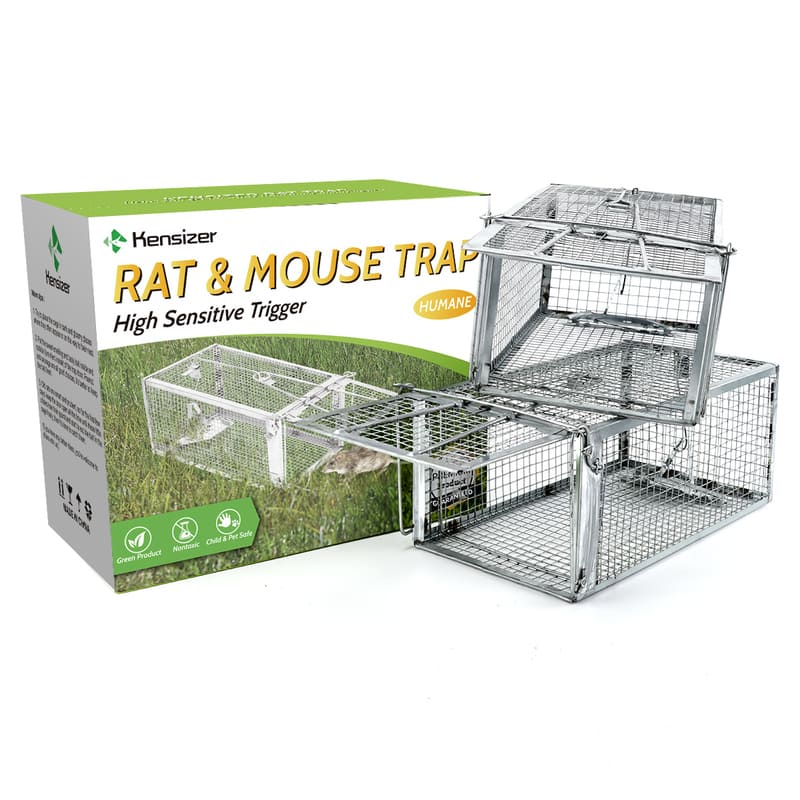 USA Mouse Trap Rat Trap Rodent Trap Live Catch Cage, Easy to Set Up and  Reuse